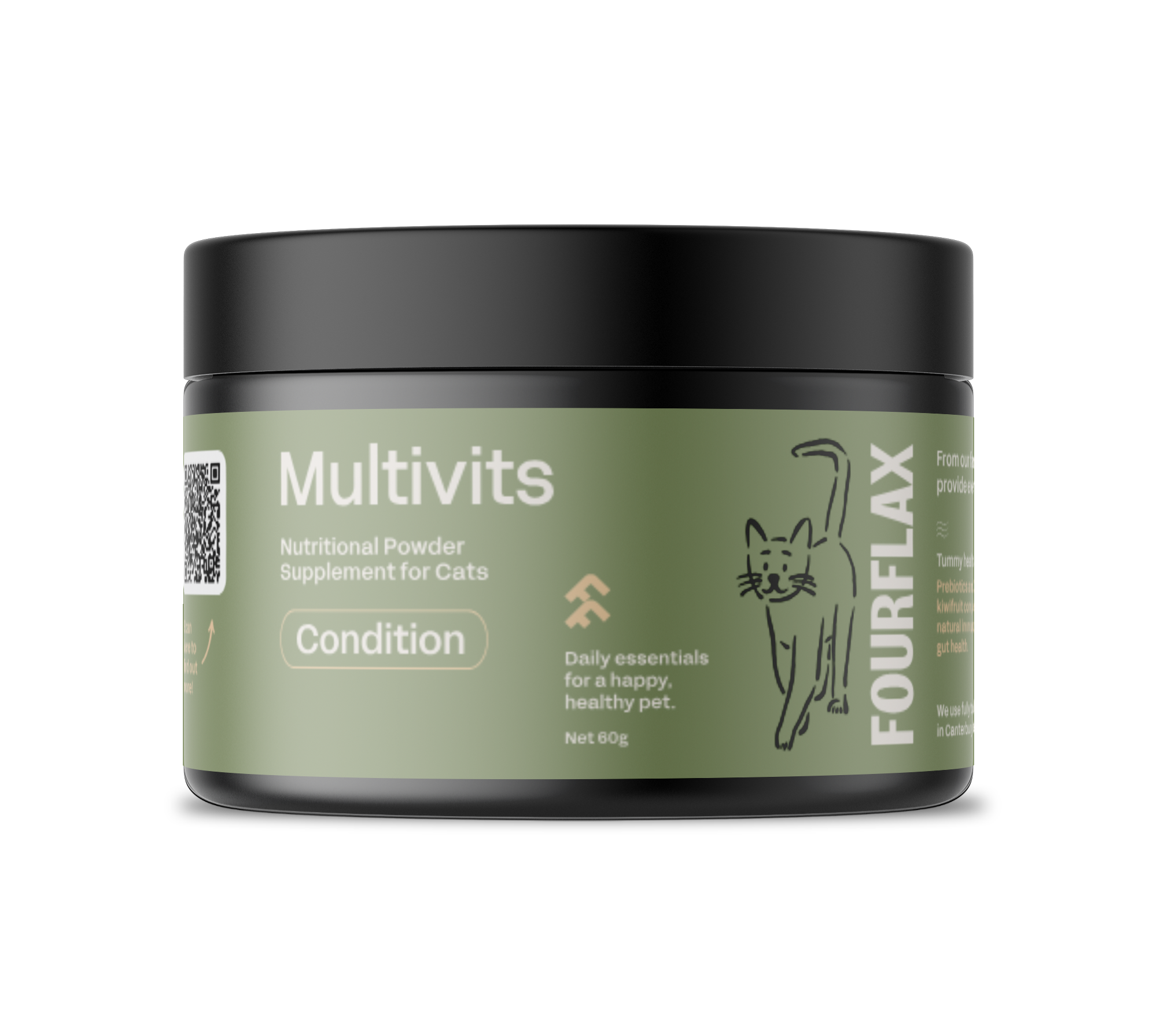 1709_FFFMV60_Feline_Multivits_60g_Frontpng | NZ MADE