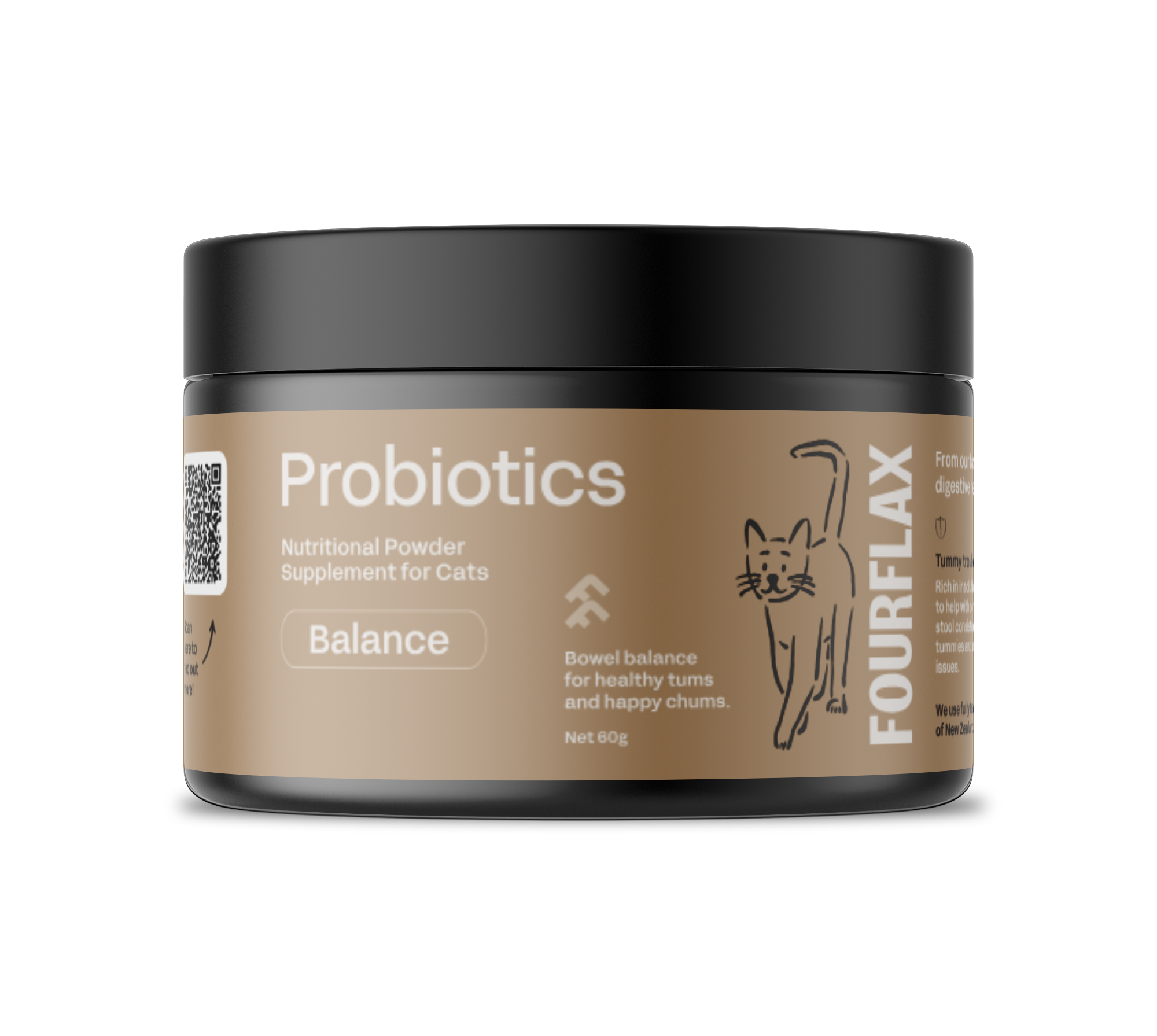1913_FFFPB60_Feline_Probiotics_60g_Frontpng | NZ MADE